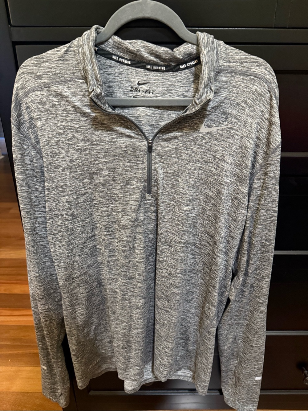 Nike Gray Quarter-Zip Dri-FIT Pullover